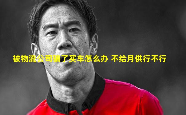 被物流公司骗了买车怎么办 不给月供行不行